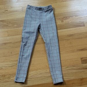 Zara Plaid Kids Leggings Size 9